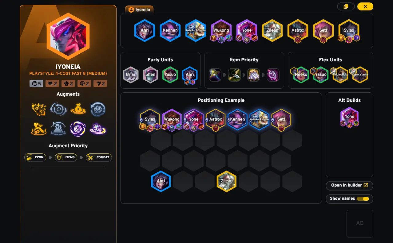 Đội hình Ionia Flex